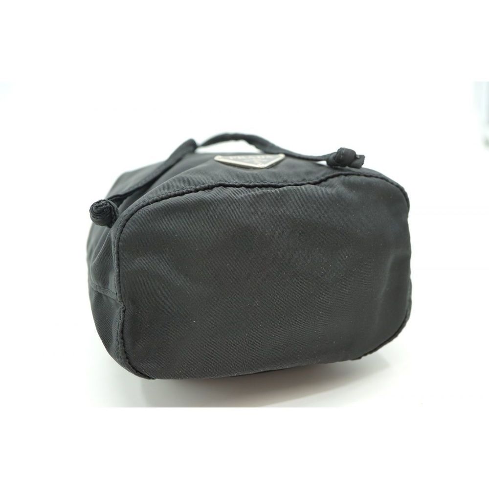 Prada Mini Drawstring Bag Pouch Triangle Tessuto … - image 4